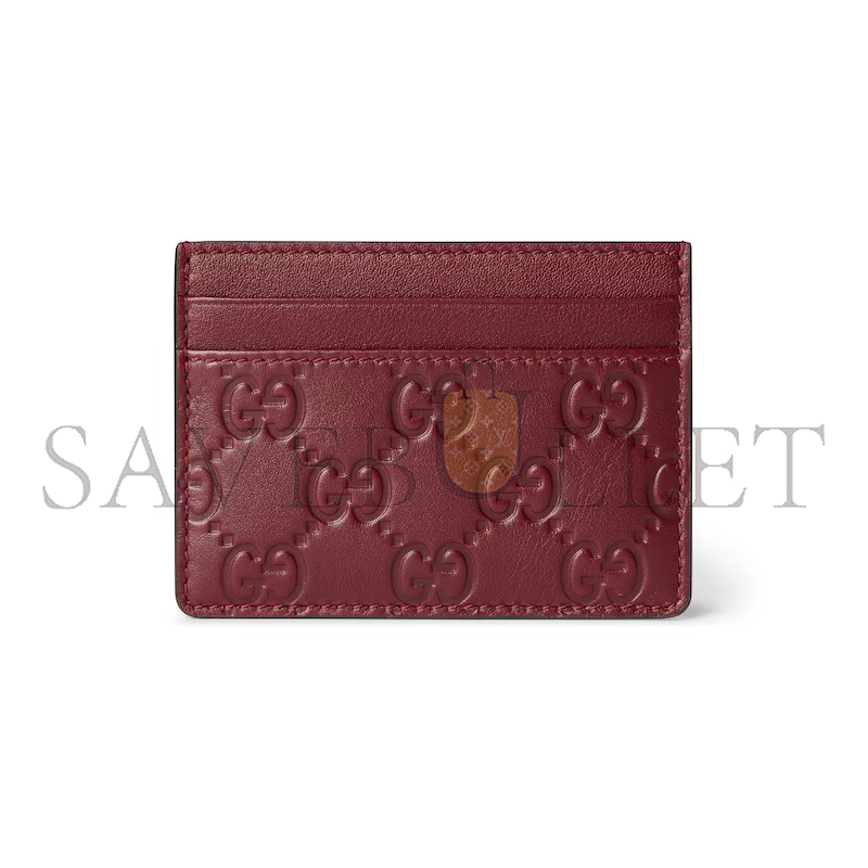 GUCCI GG EMBLEM CARD CASE 847204 (10*7cm)